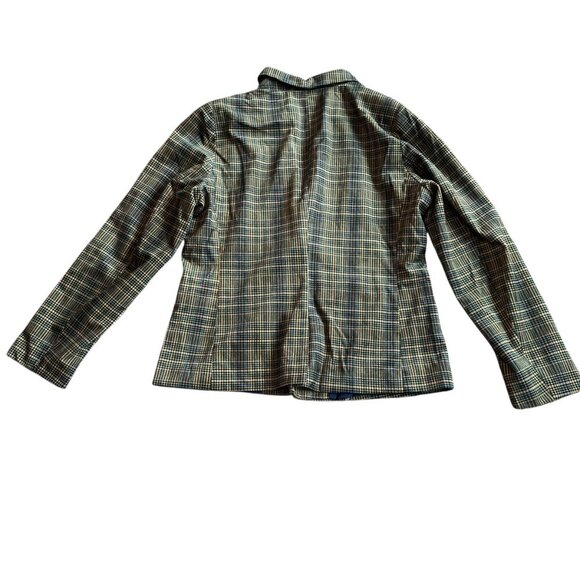 Molly Bracken Plaid Single-Button Blazer Jacket Super Soft Size Medium NWOT - Picture 6 of 11
